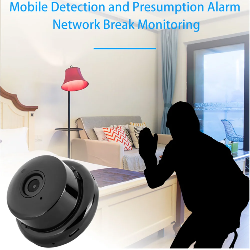 V380 Mini Wifi Kamera 1080p IP Kamera Brezžična CCTV Ir Nočno Vizijo Zaznavanje Gibanja 2-Way Audio Home Security Kamere