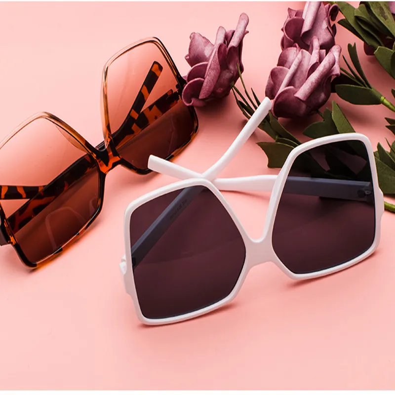 Vintage Oversizd sončna Očala Ženske 2022 Luksuzni Kvadratnih sončna Očala Dama Veliki Okvir Okvir sončna Očala Modni Odtenki UV400
