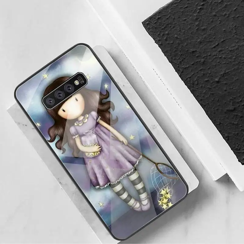 Lepe risanke dekle Santoro Gorjuss Telefon Primeru Kaljeno Steklo Za Samsung S20 Plus S7 S8 S9 S10 Plus Opomba 8 9 10 Plus