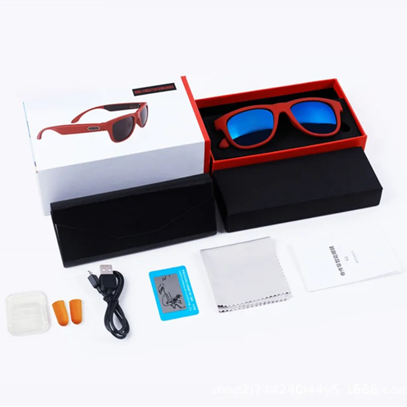 Brezžična tehnologija bluetooth očala, slušalke šport polarizirana kostne prevodnosti sončna očala, mobilni telefon, klic Hi-fi predvajalnik glasbe slušni aparat