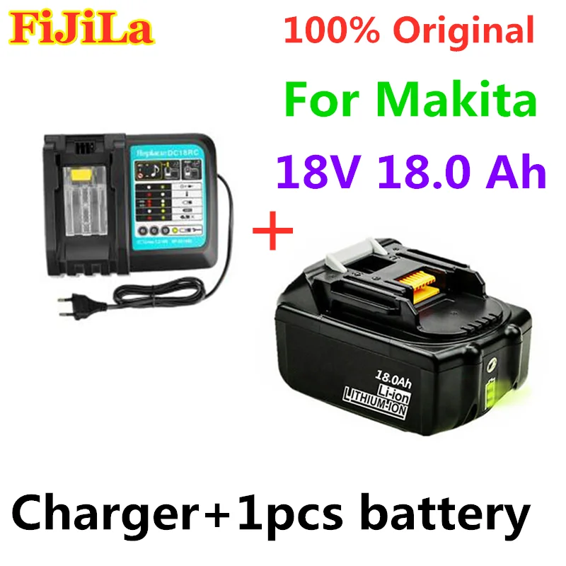 18V 18.0 Ah Ricaricabile Battery18000mAh Li-Ion di Batteria Della Batteria Potere na MAKITA BL1880 BL1860 BL1830 + 3A Caricatore
