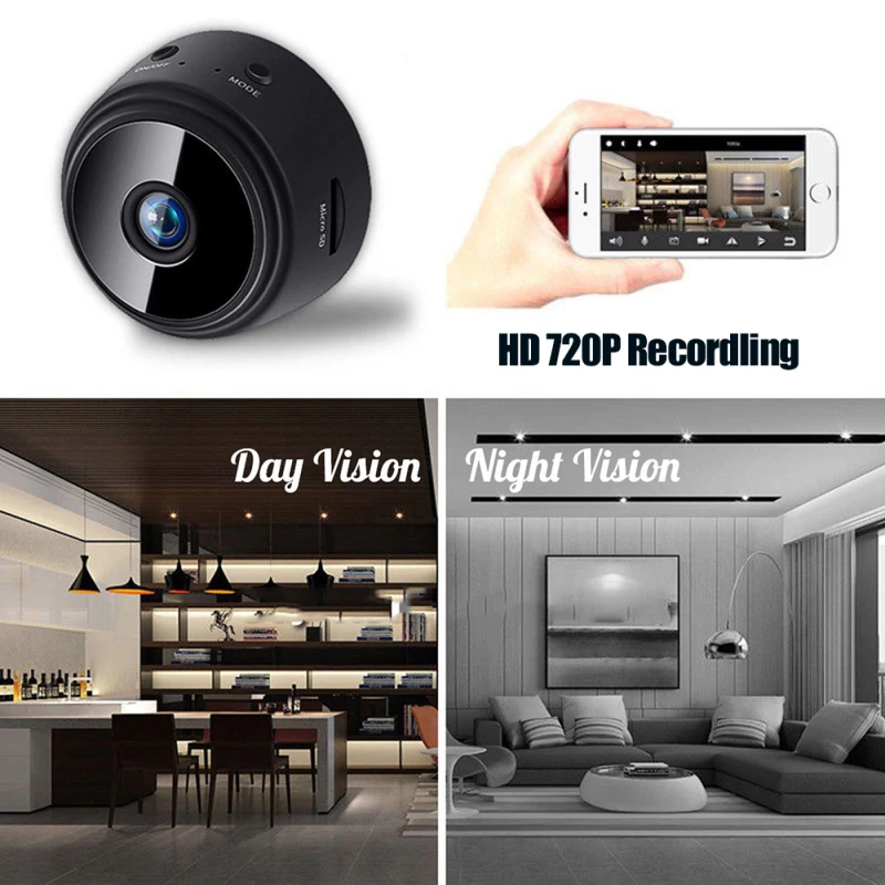 Mini IP Kamera 720P Night Vision Senzor Kamere Gibanja DVR Mikro Kamero Šport DV Video Majhen Fotoaparat Daljinsko Spremljanje Telefon