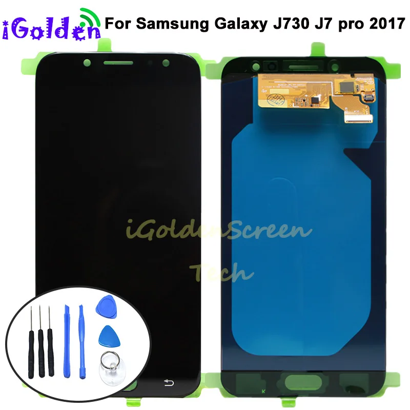 Super AMOLED Za Samsung Galaxy J730 J7 Pro 2017 Zaslon LCD+Touch Screen Računalnike Skupščine Zamenjava Za SAMSUNG LCD J730F
