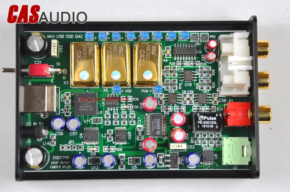 Mini Prenosni DSD1796 DAC XMOS U8 Asinhroni USB DAC 32bit 384K USB DSD1796 DAC Slušalke Ojačevalnik Zvoka Kartico za 0,1 PPM TXCO