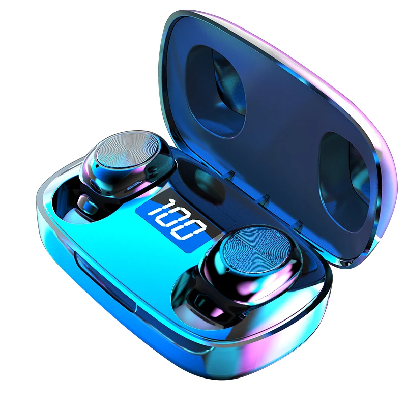 TWS Bluetooth 5.0 Slušalke 500mAh Polnjenje Box Brezžične Slušalke 9D Stereo Šport Nepremočljiva Čepkov Slušalke Z Mikrofonom