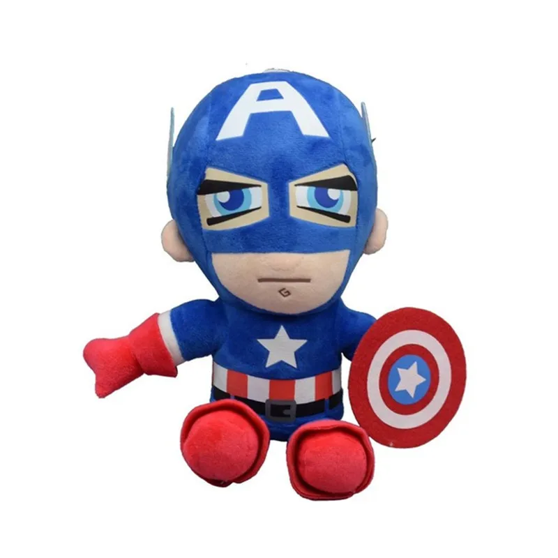 27 cm Marvel Avengers Batman Mehko Polnjene Captain America, Iron Man, Spiderman Plišastih Igrač, Film, Lutke Božična Darila za Otroke Fantje