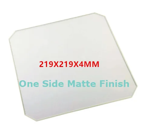 1pcs 219x219x4mm Tiskalnik Platformo za Tiskanje lak mat kaljeno steklo lepilo parka buldog posnetek za Anet A8/Wanhao/Monoprice