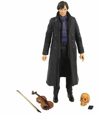 NECA Film Film Detektiv Sherlock Holmes 22 1 B Benedict Cumberbatch s Telefona Violino Lobanje Dejanje Slika Igrače