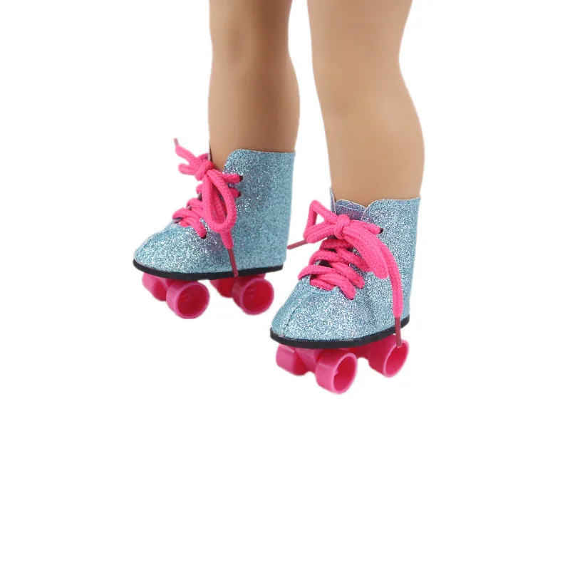 Lutka 10 Stilov Valjčni Skate Čevlji Fit 18 Inch American&43 Cm Baby Novo Rojen Lutka Barve, Čevlji Generacije Božič Dekle je Darilo Igrača