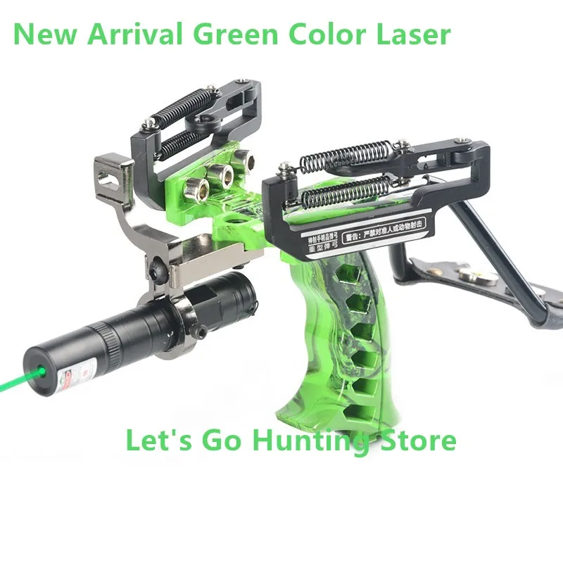 Nove Dobre Kakovosti Močan Čudovito Fračo Zeleno Lasersko Svetlobo Za Lov Streljanje Močan Lok Ribolov Catapult Fračo Lok