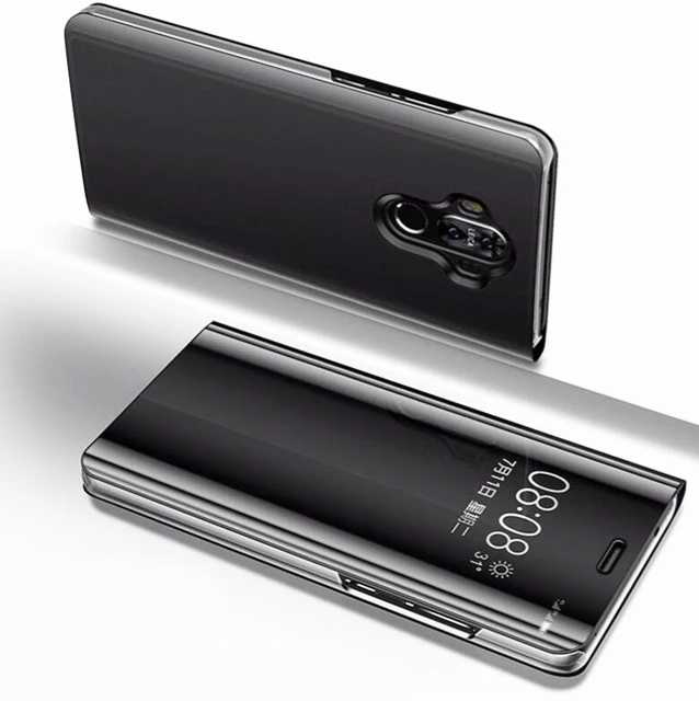 Smart Flip Primerih Primeru Za LG Q60 K50 K50S V30 Plus V40 V50 V60 K61 K42 K52 K41S Luksuzni Ogledalo PU Usnje Polno Telefon Primeru Funda