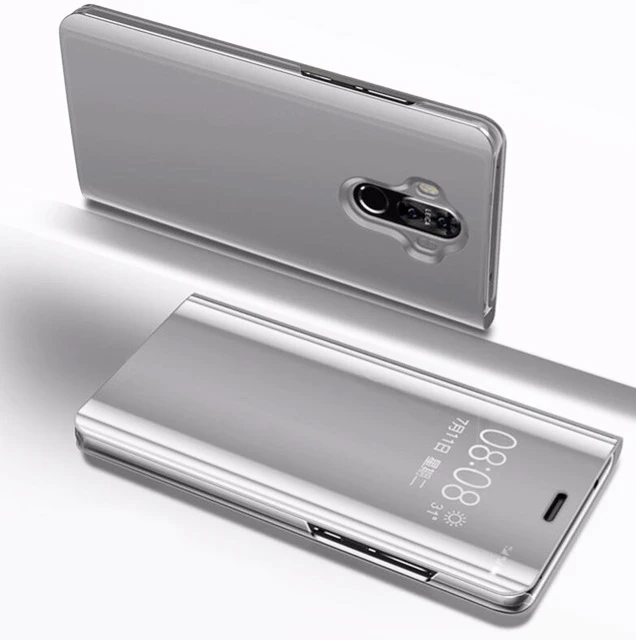 Smart Flip Primerih Primeru Za LG Q60 K50 K50S V30 Plus V40 V50 V60 K61 K42 K52 K41S Luksuzni Ogledalo PU Usnje Polno Telefon Primeru Funda