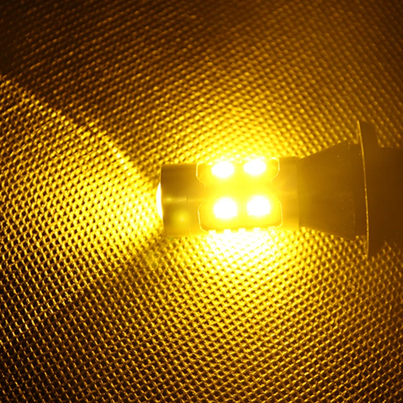 Nove 2x DC 12-24V T20 7440 42SMD Avto LED Svetloba Dvojno Barvo Switchback Vključite Signal Sijalka Dnevnih Luči DRL Canbus