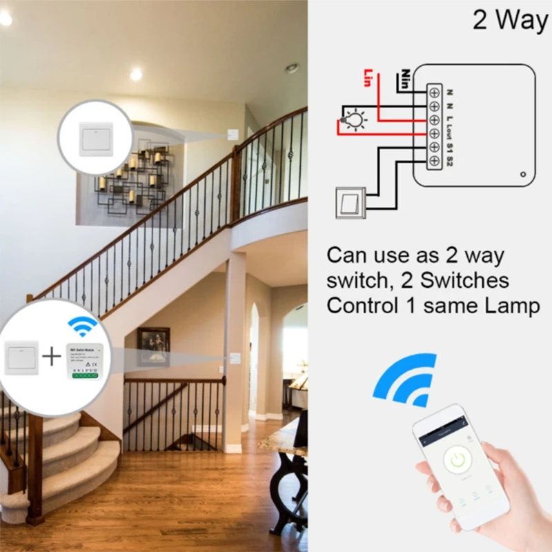 Tuya Smart Breaker Avtomatizacije WiFi Stikalo Interruptor Modul Smart Stikalo Modul Deluje z Alexa Amazon, Google Smart