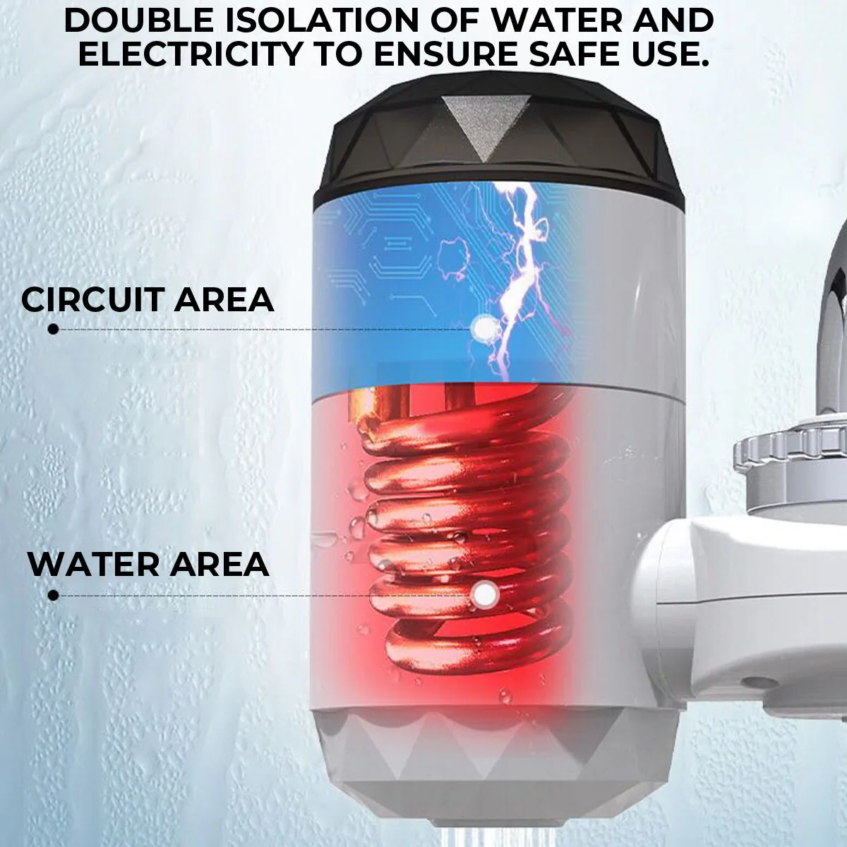 3000W Električne Kuhinjske Ogrevanje Vode Tapnite Instant Vroče Vode Pipa Ogrevanje Tankless bojler LED Zaslon