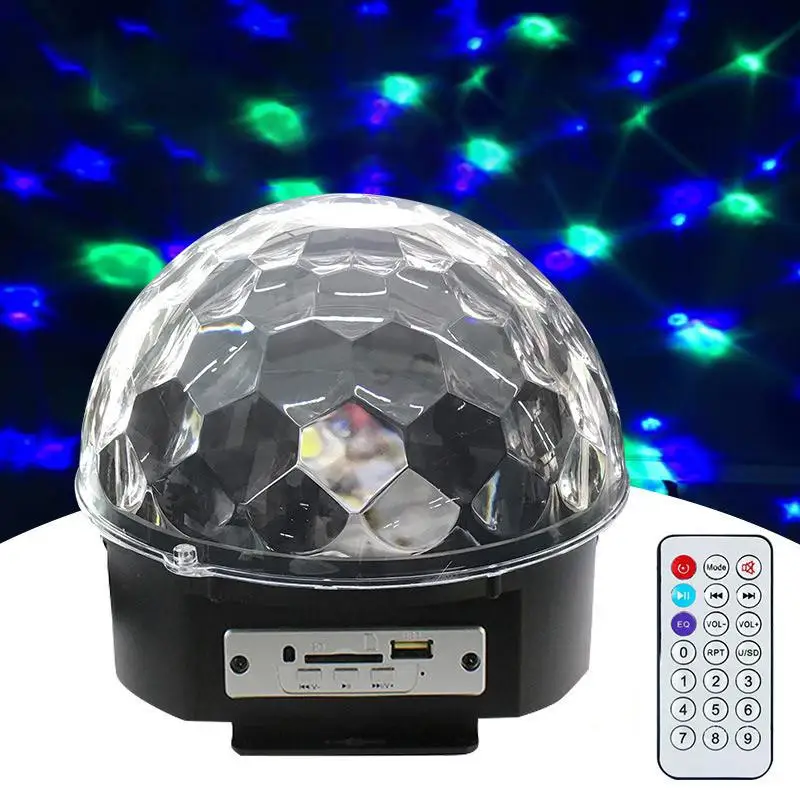 HiMISS LED DJ Disco Luči, Zvočni Nadzor Fazi Luči RGB Čarobno Kristalno Kroglo Žarnice Projektor Učinek Lučka Lučka Božični Zabavi