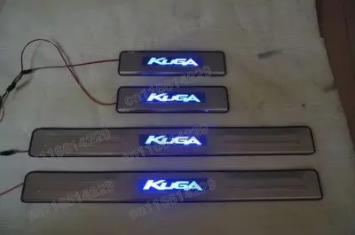 Avto styling Za Ford KUGA 2012-2019 LED iz nerjavečega jekla Avtomobilska vrata, pokrov zunaj vrata polico ploščo Pribor