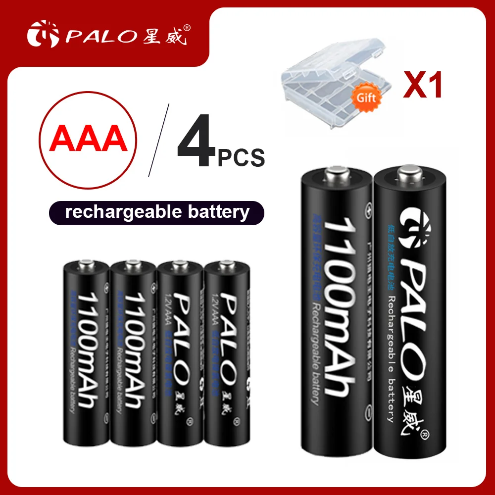 4Pcs AAA Vnaprej napolnjene baterije za polnjenje Ni-MH AA 1,2 V 1100mAh Baterija za ponovno Polnjenje 3A Baterije Baterije Za Igrača Avto