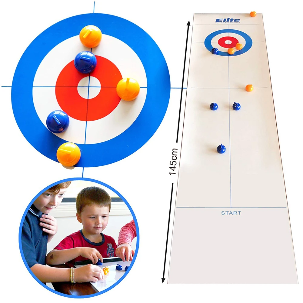 Mini Zložljive Mize Mini Curling Žogo Namizni Curling Igra Kompakten Curling Družini Stranka Igre, Igrače, za Družinsko Šolo Potovanja Igrača
