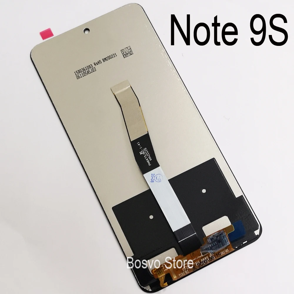 Debelo 5 Kos/Veliko Za Xiaomi Redmi Opomba 9, LCD zaslon na dotik zbora za Redmi Note9S