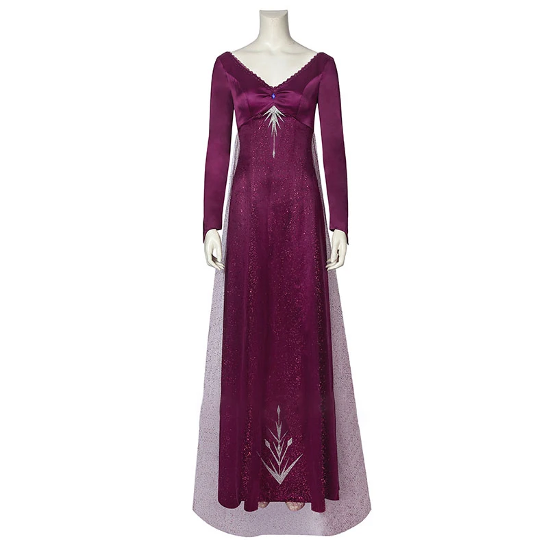 CosDaddy Elsa Pižamo Sleepwear Vijolična Obleka, Spalna Obleka Ženske Cosplay Kostum Obleko