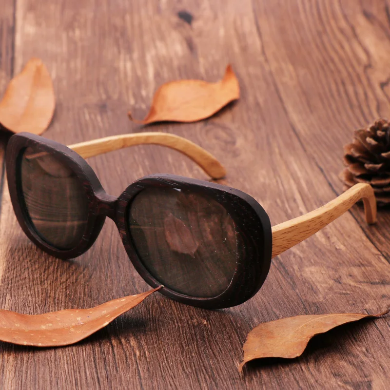 Novi Zeleni Bambusa, Lesa in Stekla za Moški in ženska Moda in Ženske Potovanja Retro sončna Očala Polarizirana sončna Očala Lesene sončna Očala