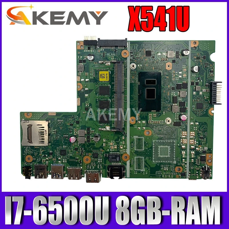 Prenosni računalnik z matično ploščo Za Asus X541U X541UVK X541UAK X541UA X541UV X541UJ mainboard Test OK w/ I7-6500U CPU, 8GB-RAM
