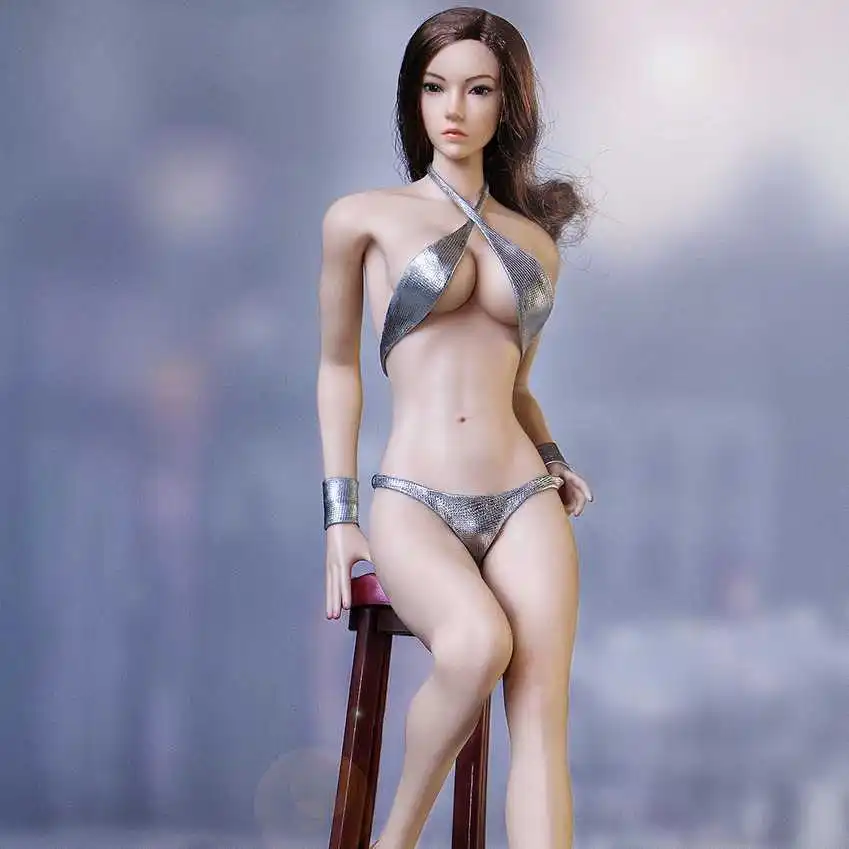 1:6 vojak človek lutka kostumografija obleko seksi model silver blue bikini bo ustrezala model na zalogi