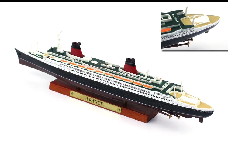 Zbirka ATLAS France potniška ladja model simulacije zlitine ladje model velikih luksuznih ladij za križarjenje okraski