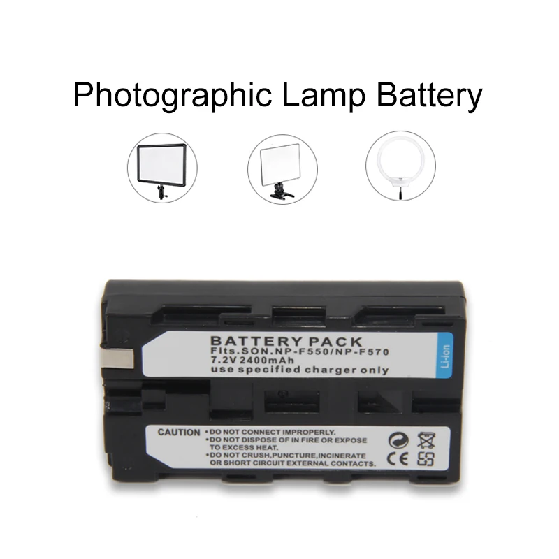 NOVO 2400mAh NPF550 NP-F570 Baterijski Paket Za NP-F550 F750 F970 F960 LED Video Fotografska Lučka za Polnjenje Litij-ionBattery