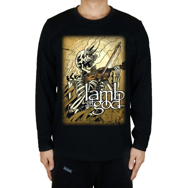 27 modelov Harajuku Vrana Jagnje, Bog Rock long sleeve majica ilustracije lobanje Kozje Kosti Tee težkih Kovin skateboard Gothic