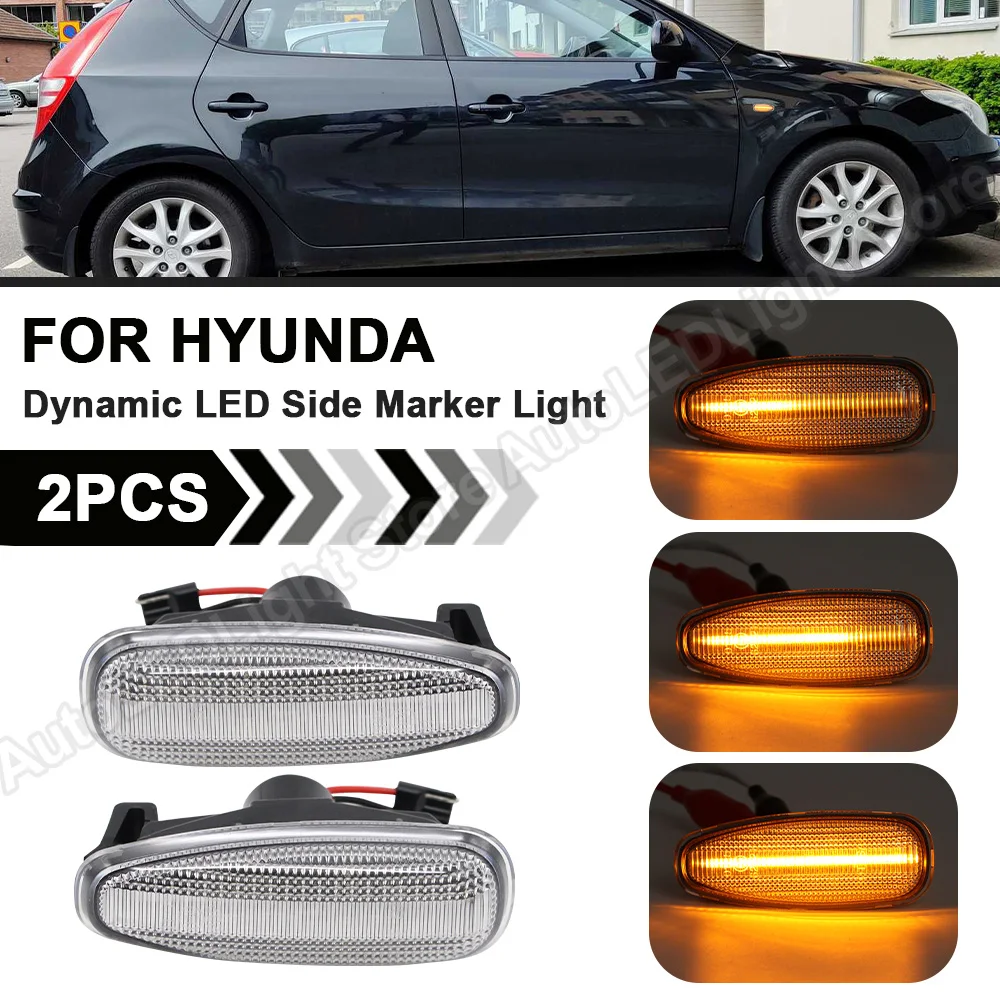 Dynamic LED Strani Marker Luči Obrnite Signalna luč Za Kia Pro cee bi Nepremičnin Rio III Hatchback Salon Hyunda i30 Azera Elantra Avante