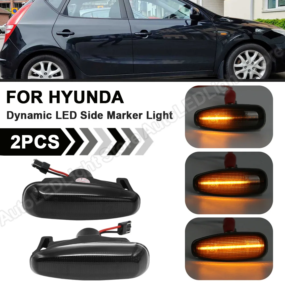 Dynamic LED Strani Marker Luči Obrnite Signalna luč Za Kia Pro cee bi Nepremičnin Rio III Hatchback Salon Hyunda i30 Azera Elantra Avante