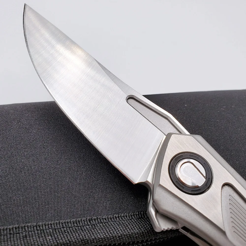 JSSQ Medved Folding Nož S35VN Rezilo TC4 Titana Ročaj Kampiranje Taktično Žepni Nož na Prostem Preživetje Lovski Noži EOS Orodja