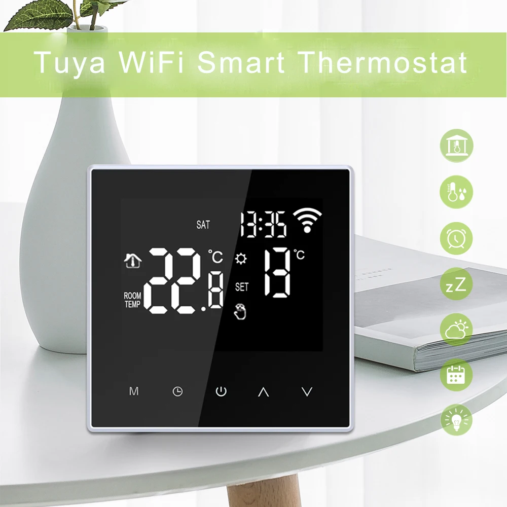 Tuya WIFI Smart Termostat 220V Ogrevanje na Tla Digitalni Temperaturni Regulator Temperature Daljinski upravljalnik za googlova Domača stran