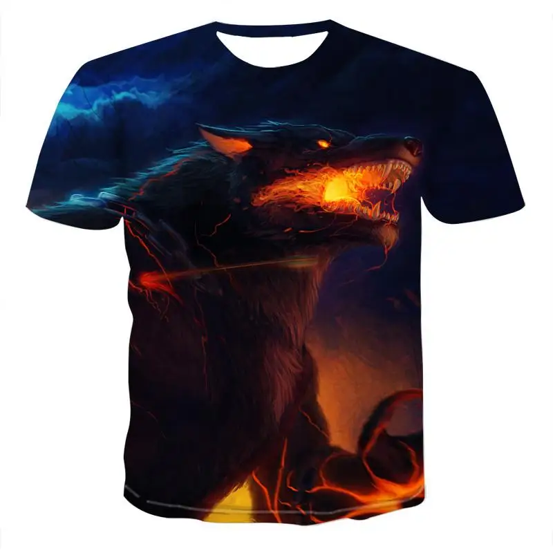Najnovejši živali 3D Natisnjeni T-shirt Priložnostne Kratek Rokav O-Vratu Moda Tiskane 3D majica s kratkimi rokavi Moški/Ženske Tees Visoke Kakovosti tshirt