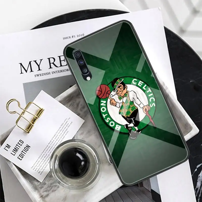 Boston Celtics logotip Telefon Primeru Kaljeno Steklo Za XiaoMi 8SE 6 8lite MIX2S Opomba 3 Redmi Opomba 7 5 4 Redmi 6A 5Plus 4X