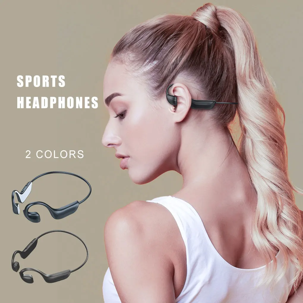 Nove blagovne znamke Bluetooth 5.0 Brezžične Slušalke Kostne Prevodnosti Slušalke Šport na Prostem Slušalke z Mikrofonom za Prostoročno uporabo Slušalke