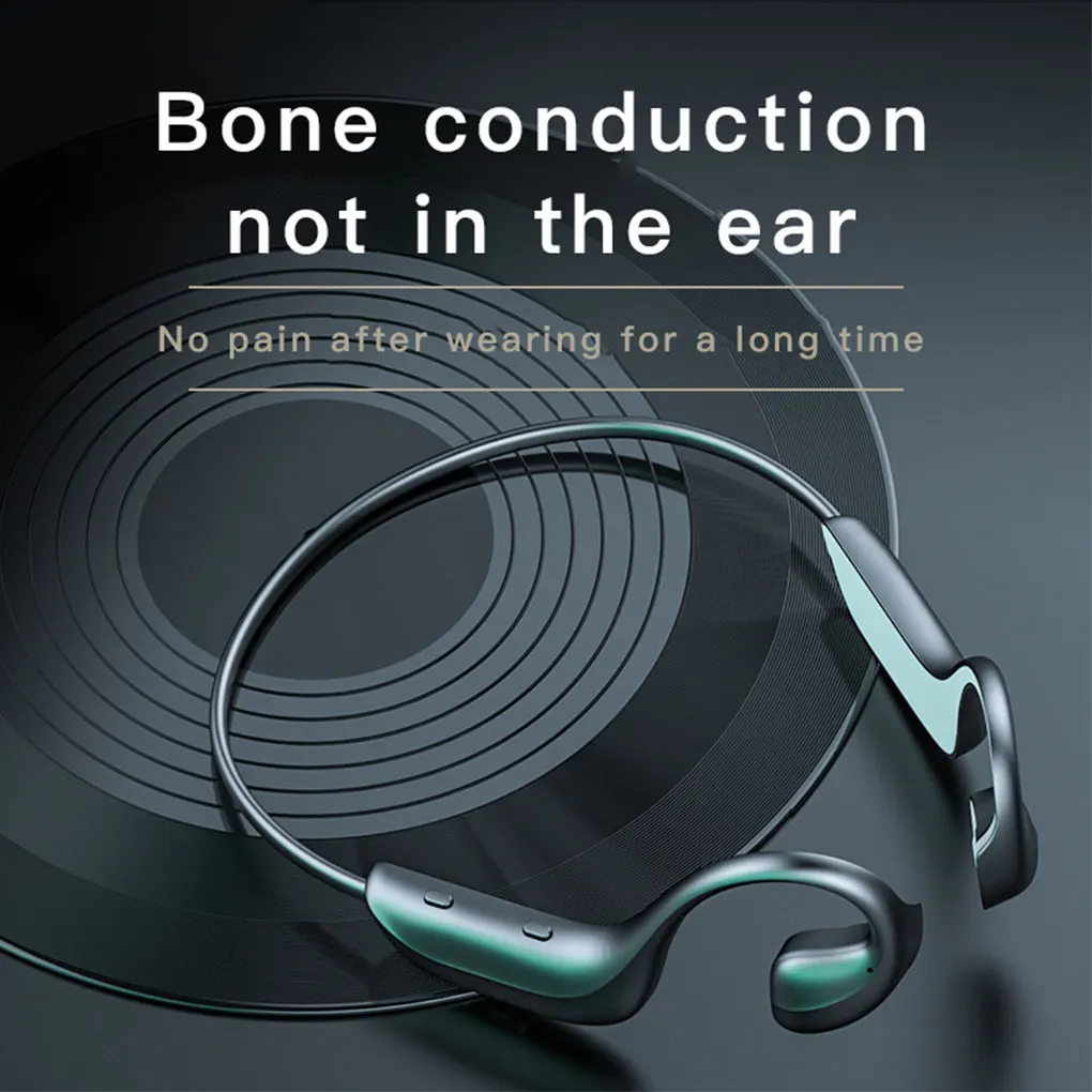 Nove blagovne znamke Bluetooth 5.0 Brezžične Slušalke Kostne Prevodnosti Slušalke Šport na Prostem Slušalke z Mikrofonom za Prostoročno uporabo Slušalke