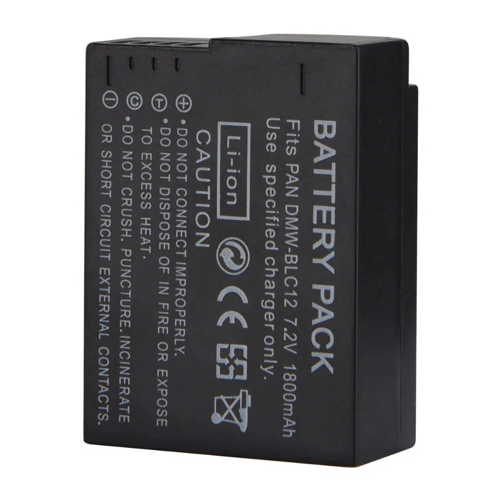 7,2 V 1800mAh Batteria DMW-BLC12 BLC12 Akumulatorska Baterija Za Panasonic Lumix G5 G6 G7 FZ1000 Fotoaparat Zamenjava Li-ion Bateria