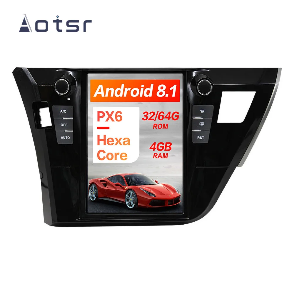 Avtomobilska Elektronika Android 8.1 Tesla slog, GPS Navigacija Za Toyota Corolla 2016 avtoradio, predvajalnik video z Bluetooth