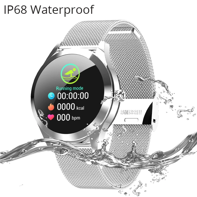 2020 za Pametno Gledati Ženske Srčnega utripa Ip68 Plavanje Fitnes Zapestnica Ženski Smartwatch Za Iphone Ios Android KW10 Band