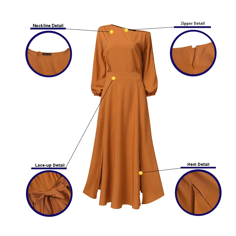 Plus Velikost Moda Trdna Stranka Obleko Žensk Poletje Sundress 2021 ZANZEA Priložnostne Dolgo Puff Rokav Maxi Vestidos Ženski Obavijen Robe
