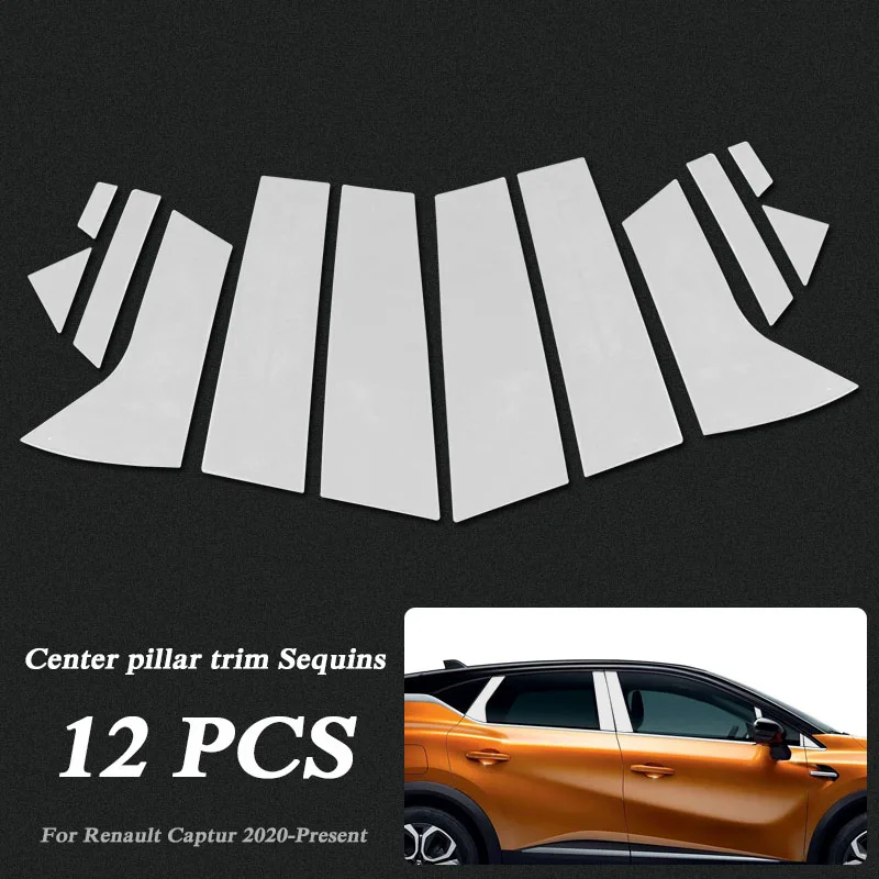 Avto Styling Stolpec Nalepke Za Vozila Renault Captur 2020-Predstavljajo Okno Trim Kritje Zunanjost Telesa Dekoracijo Chrome Exterenal Opremo