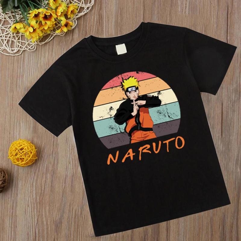 2020 Moda Naruto T Shirt Anime Japonska Fantje Majica S Kratkimi Rokavi Dekliška Otroci Otroci Vrhovi Oblačila Kratkimi Poletne Obleke, Majice, Tiskanje