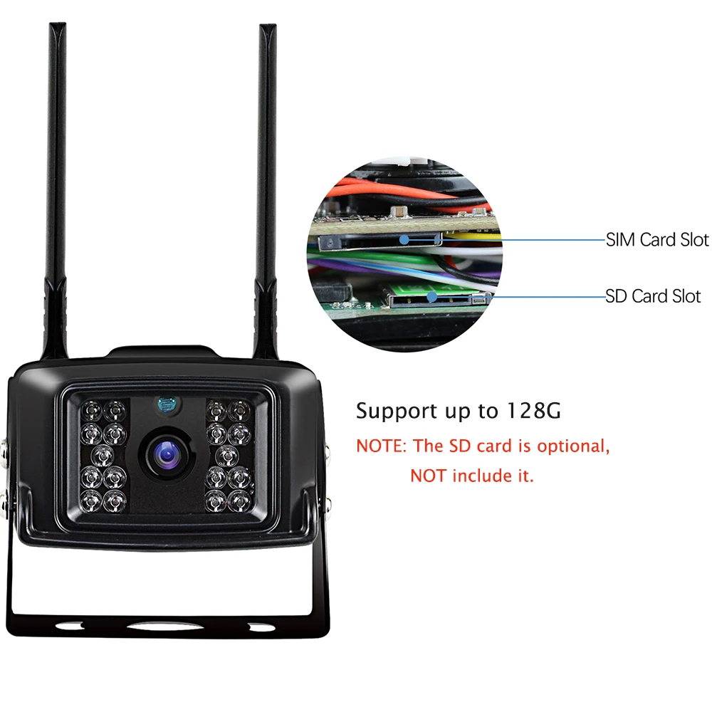 3G 4G Kartice SIM Smart IP Dome Kamere, WIFI Varnostne Kamere na Prostem 5MP 1080P HD CCTV Doma nadzorna Kamera Kovinski P2P Camhi