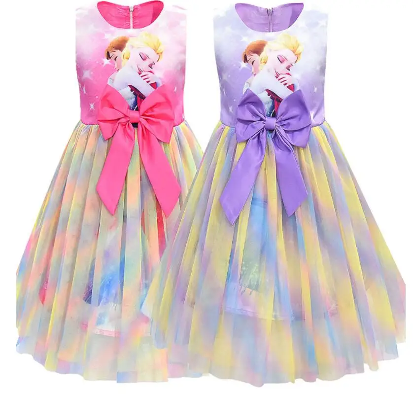 Disney Otrok, Dekle, Zamrznjeni Oblačenja za Dekleta Stranka Princesa Obleko Otroci Baby Darila Intant Stranka Fancy Obleke Oblačila