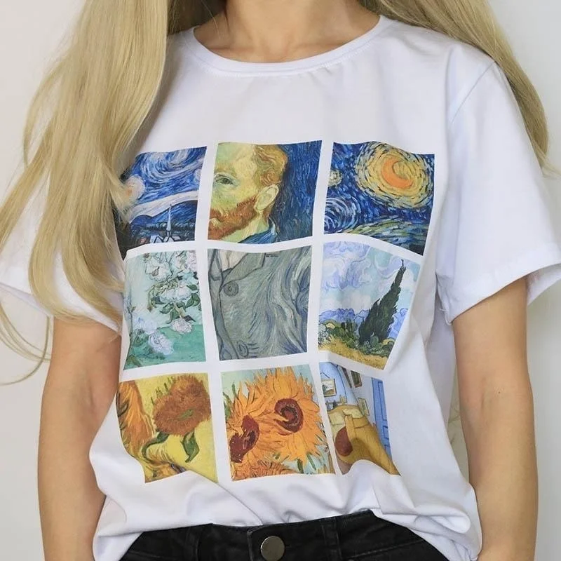 HahayuleVincent Van Gogh 2020 Ustvarjalno zabavne Majice Kratek Velik Popust Ustvarite Srajce Vroče Prodaje