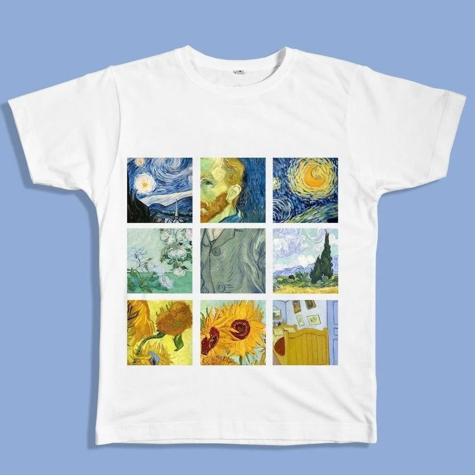 HahayuleVincent Van Gogh 2020 Ustvarjalno zabavne Majice Kratek Velik Popust Ustvarite Srajce Vroče Prodaje