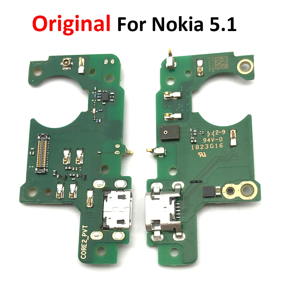 10Pcs/Veliko, Polnilnik USB Polnjenje Dock Priključek Flex Kabel Za Nokia 3.1 Plus 5.1 USB Menjalec Odbor Flex